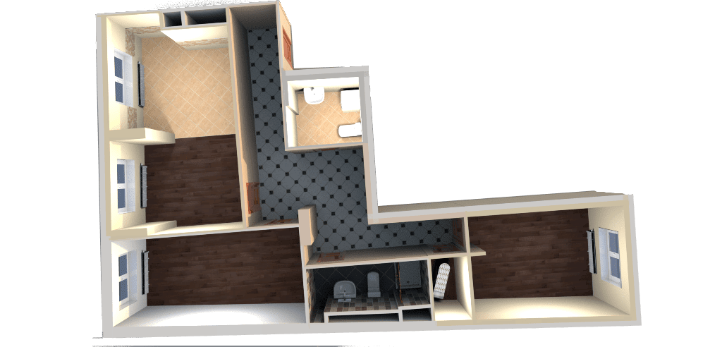 Дизайн проект, план, 3D визуализация квартиры ЖК Дом на Беговой, Москва Дизайн проект, 3D макет квартиры Москва, ЖК Дом на Беговой